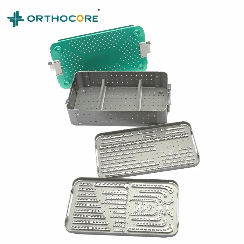 Veterinary animal bone plate set animal  instruments animal bone screw locking plate