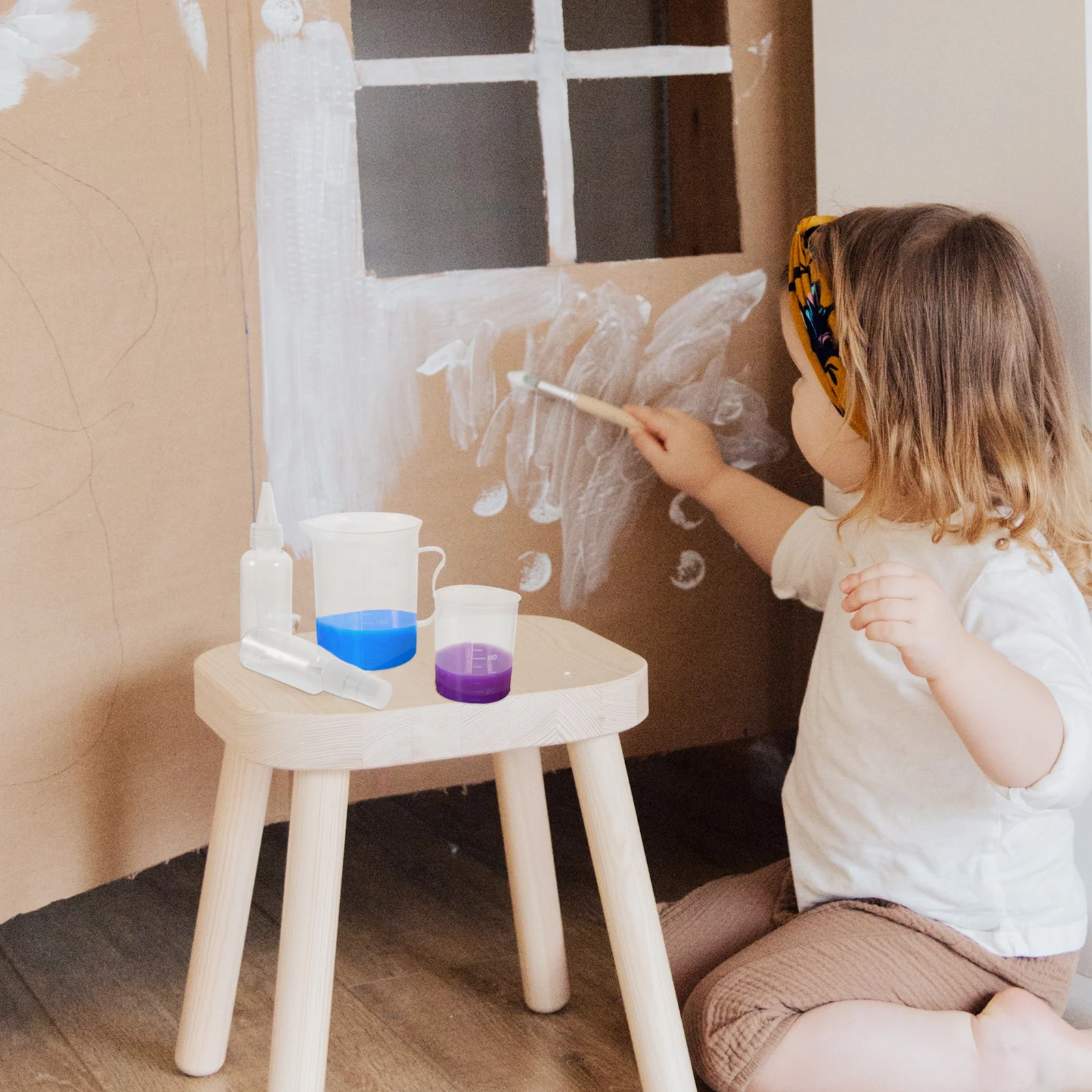 

Kids Science Experimental Instruments and Tools Precise Painting Mixing Cup Course Kit for Children