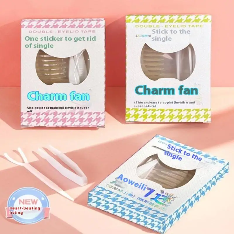 90 Strepen Lift Strips Make-up Tool Schoonheid Dubbele Ooglid Tape Kant Mesh Ooglidsticker Onzichtbare Oogstickers Zelfklevende Vezel