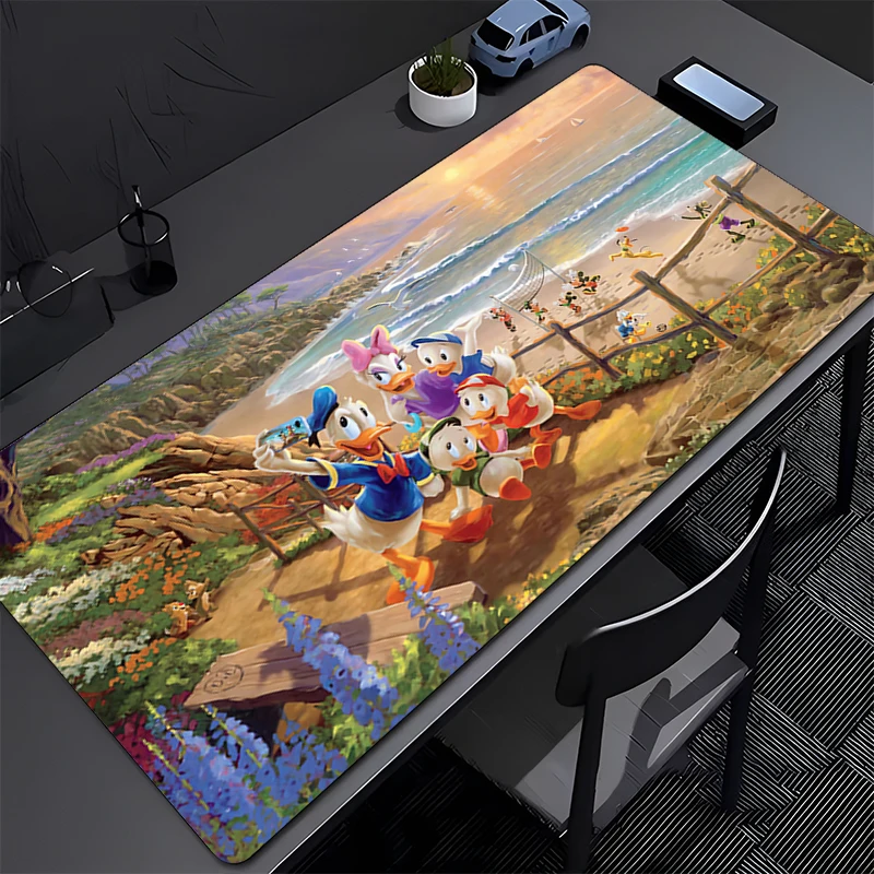 Mouse Pad PC Desk Mat Gamer Office Computer Carpet Keyboard Table Gaming Lock Edge HD Print Accessories D-Donalds Duck Mousepad