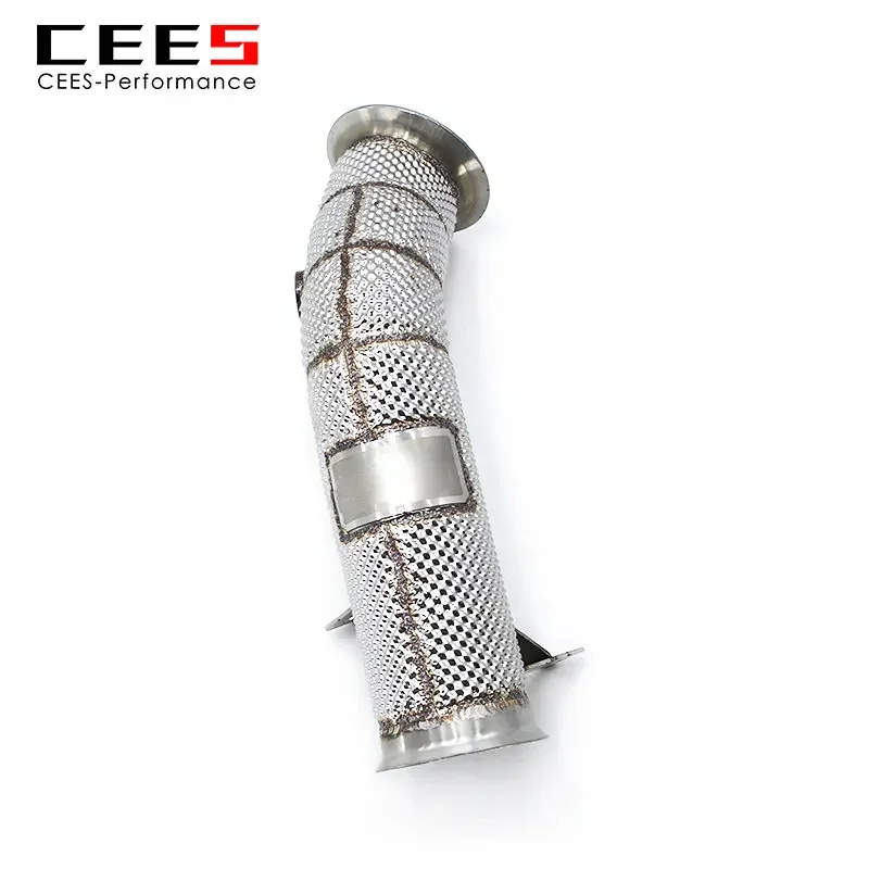 

CEES Sport Free Flow Downpipe for BMW F30 335/335i 3.0T N55 2013-2015 Stainless Steel Exhaust Gas Header Heat Shield Downpipe