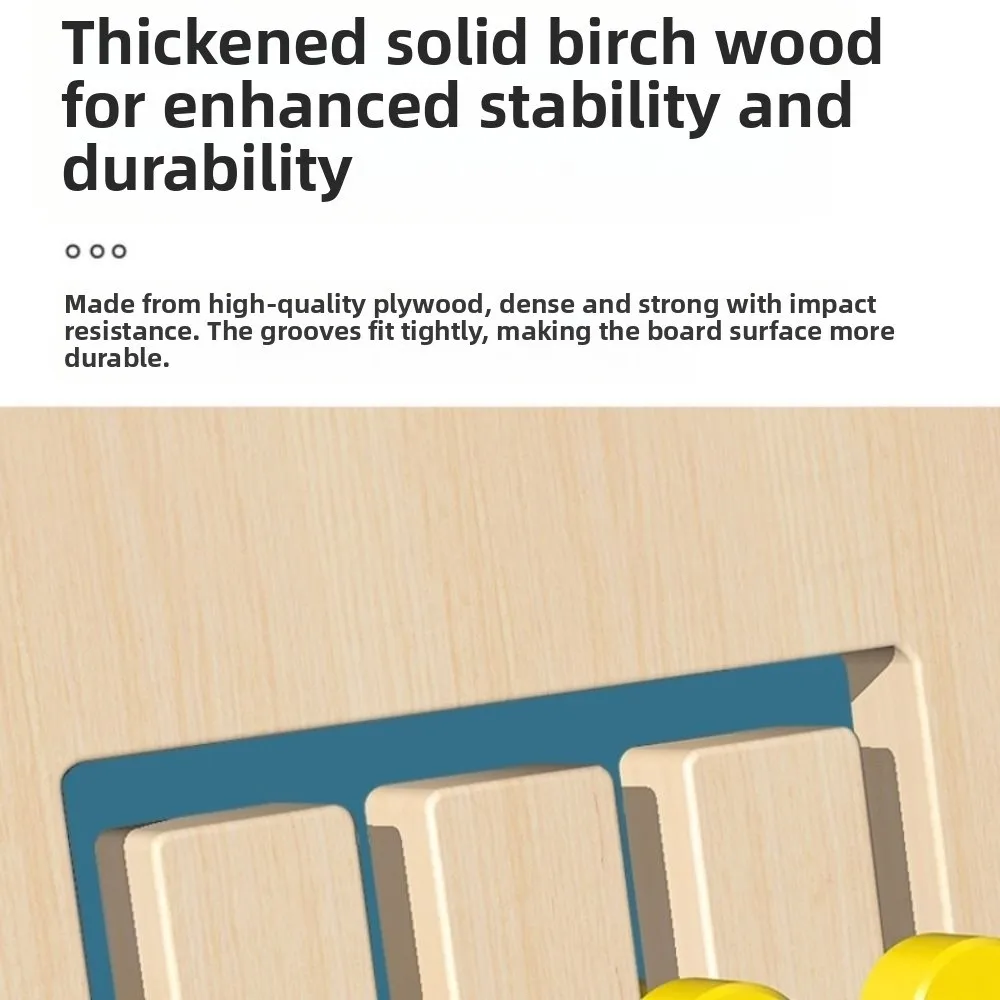 4색 색상 매칭 게임 몬테소리 나무 사고력 발달 장난감 미세 운동 능력 조기 교육 색상 인지 퍼즐