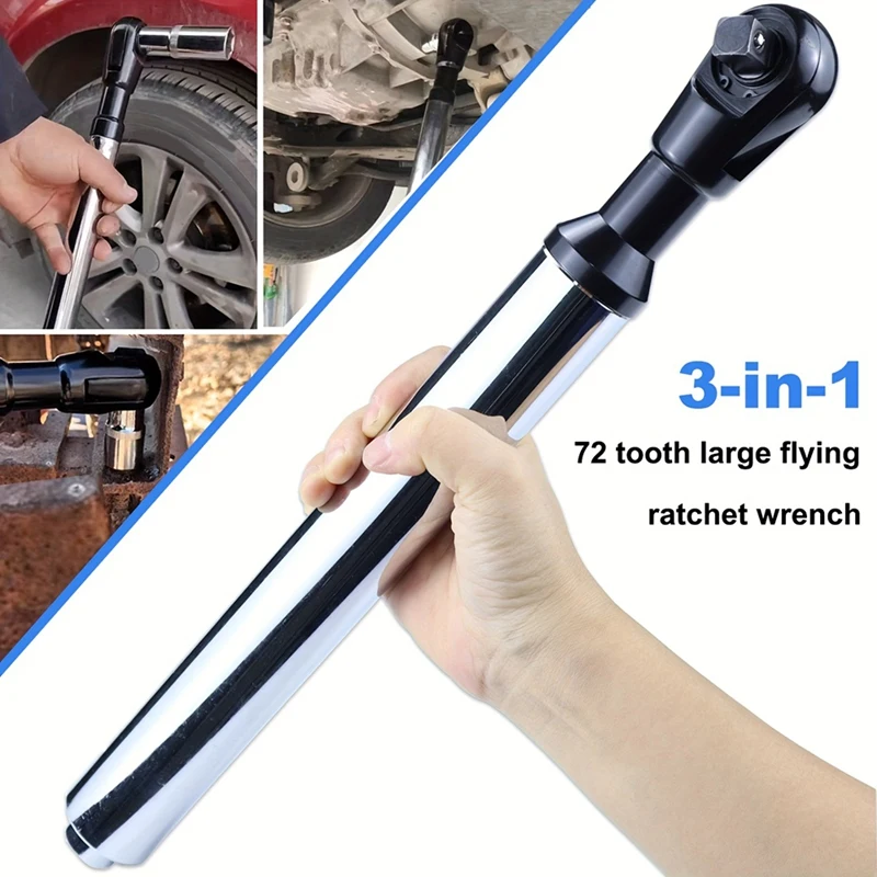 Offset Impact Extension Wrench Manual Ideal for Narrow Spaces, Hard-to-Reach Bolts in Auto/Plumbing/Furniture Jobs-AD23