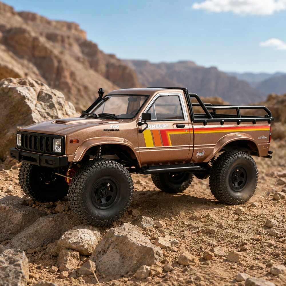 RGT PIONEER II Pickup EX86110 PRO Brushless 4WD 1/10 RC Electric Remote Control Model Car Off-Road Crawler Adult Toys