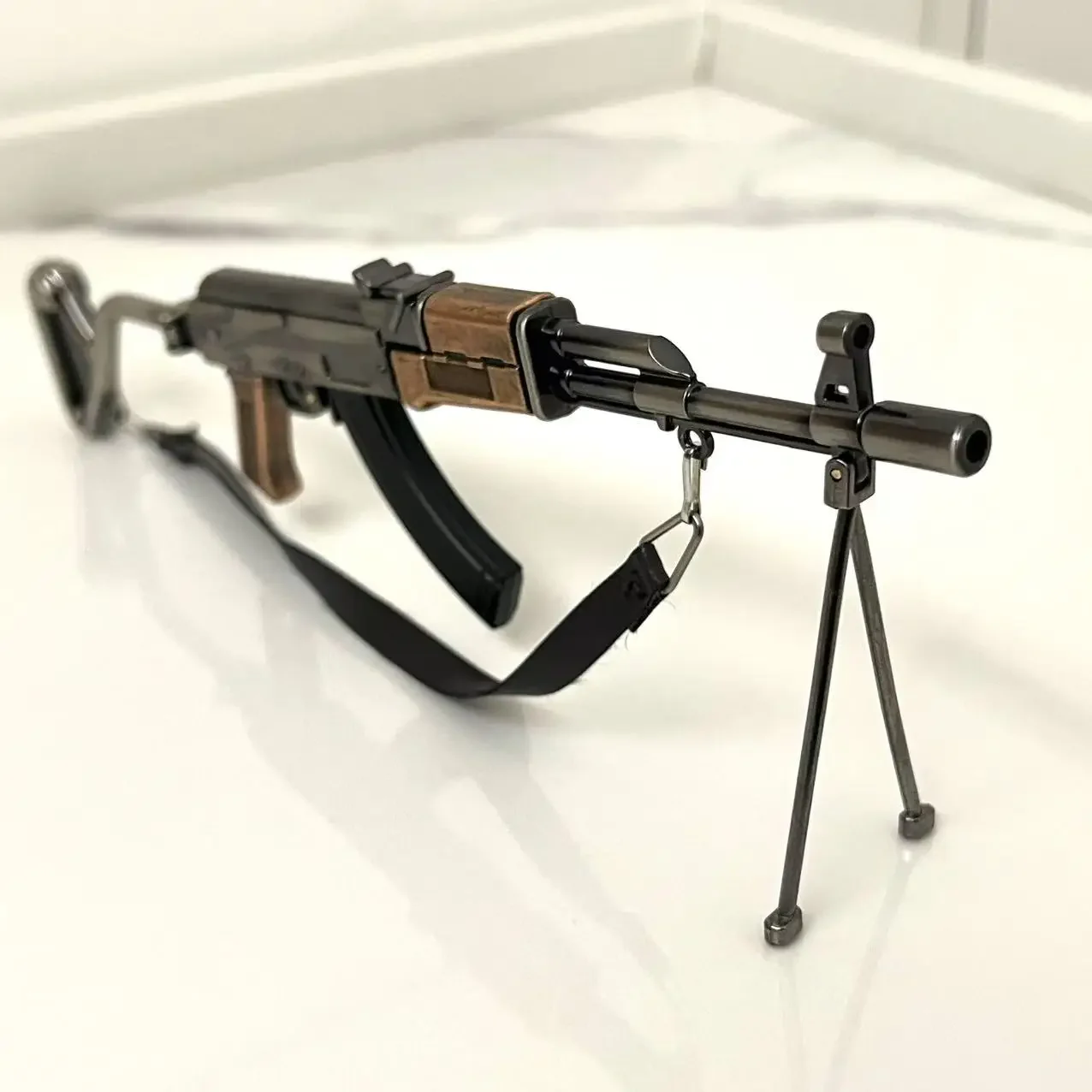 طوي 20 سنتيمتر AK بندقية نموذج سبيكة مسدس صغير نموذج PUBG Jedi مسدس لعبة تململ لعبة مكتب زخرفة الديكور الصبي الكبار هدية