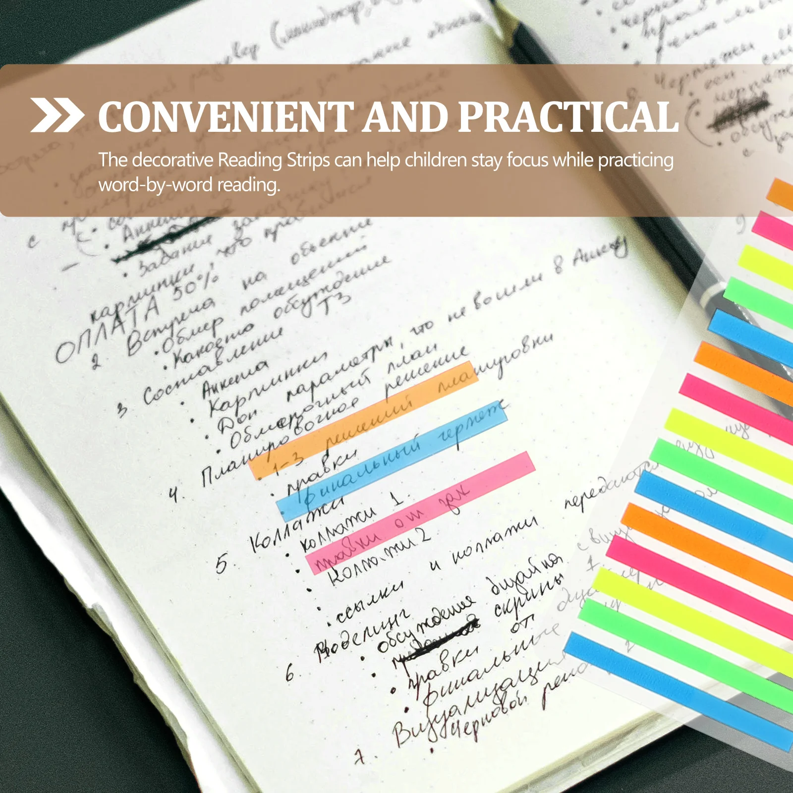 

10 Pcs Notes Stickers Student Tabs Bookmarks The Pet Highlighter Strips Page Marker