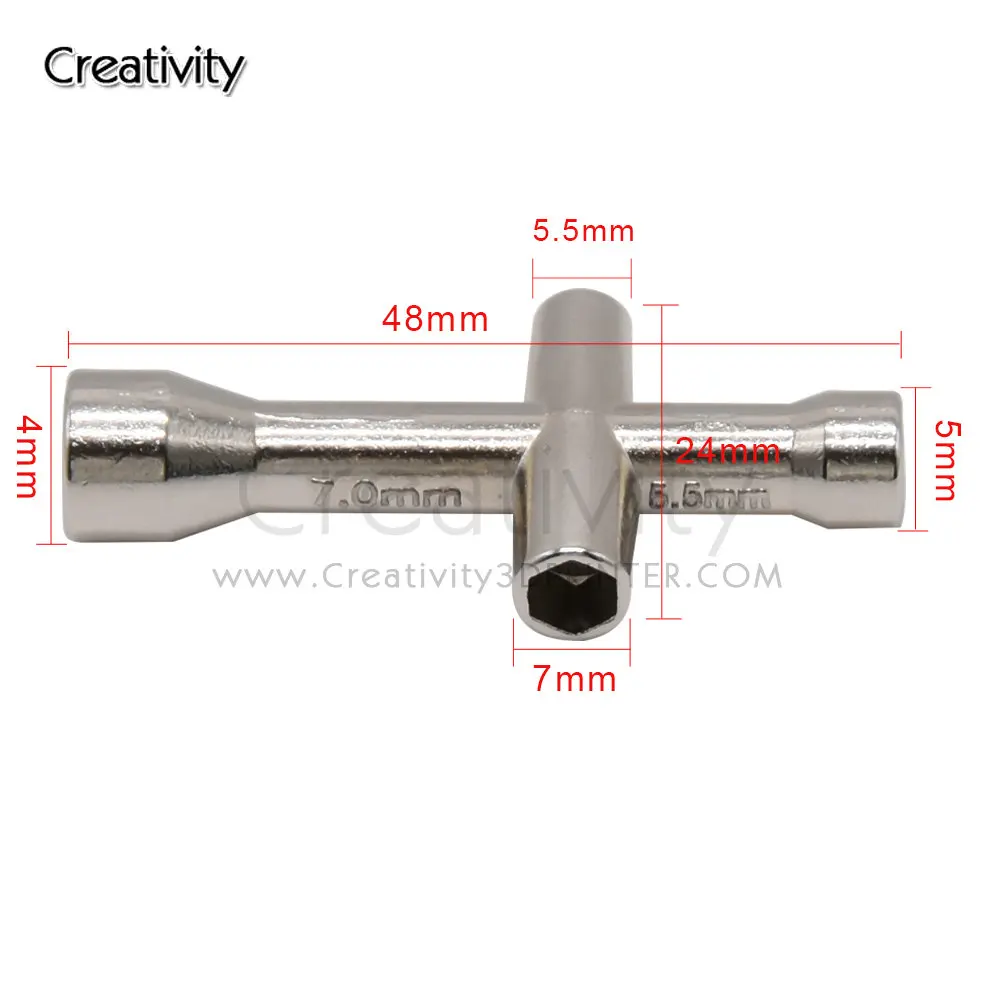1/5/10/50PCS Mini M2 M2.5 M3 M4 Screw Nut Hexagonal Cross Wrench Sleeve Maintenance Tool 4 Size  Cross Sleeve Wrench