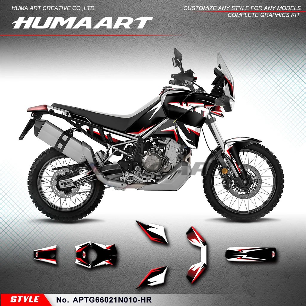 

HUMAART Custom Motorcycle Decals Graphics Kit for Aprilia Tuareg 660 2021 2022 2023 Stickers Complete Restyled