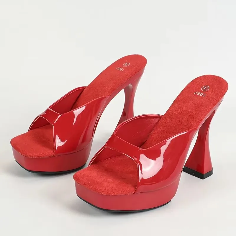 Eilyken, zapatos de tacón transparentes de PVC y cristal plateado para mujer, sandalias elegantes de tacón fino para fiesta y boda, zapatos de moda con talón descubierto