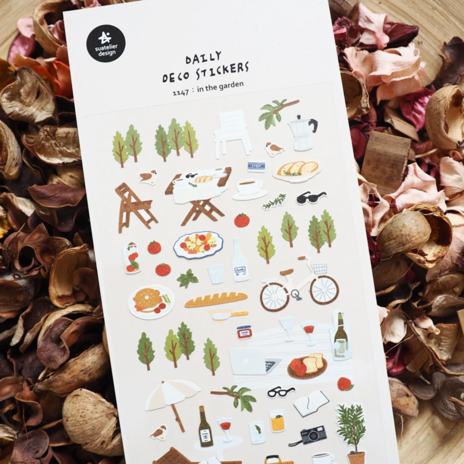 Korean Import Suatelier In The Garden Paper Sticker Scrapbook Decoration Stationery DIY Stickers School Office Supply 1147