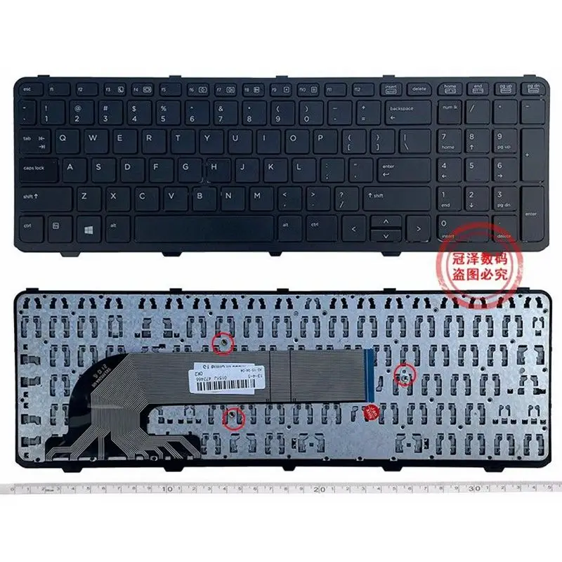 Nowa klawiatura do laptopa HP PROBOOK 450 G0/450 G1/450 G2/455 G1/455 G2 470 G1 US — zdjęcie 3