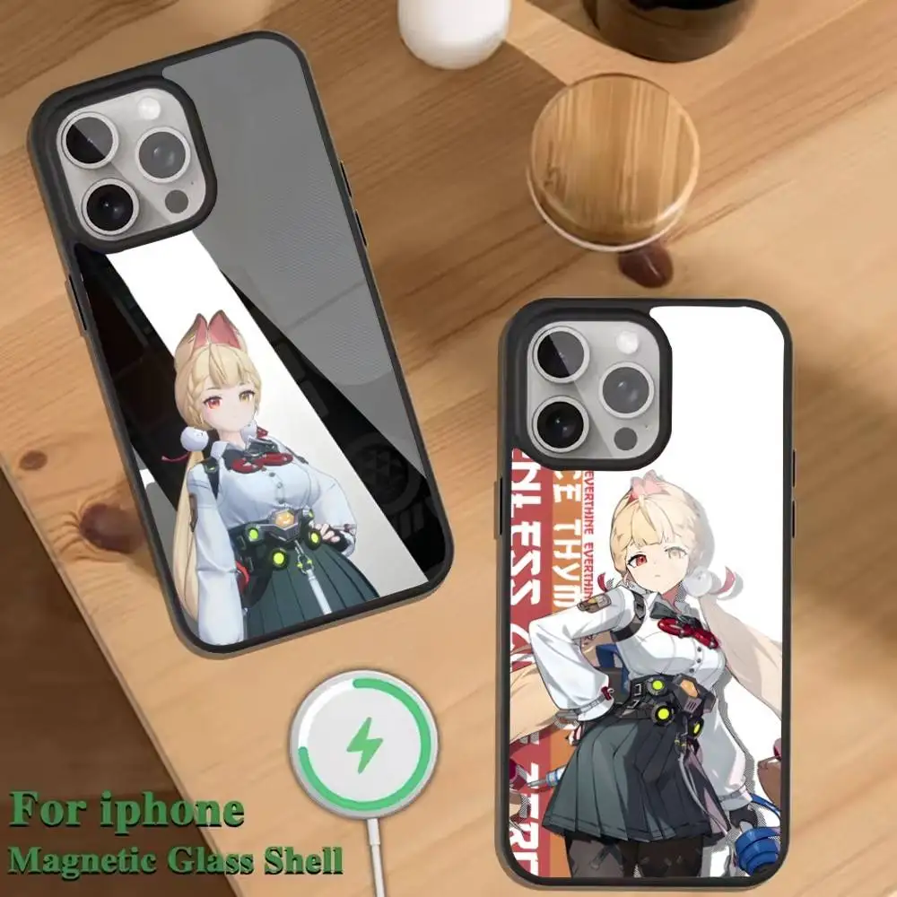 

Alice Thymefield Phone Case For Magnetic Wireless Charge Cover For iphone 16 15 14 13 12 11 Pro Max Plus Coque