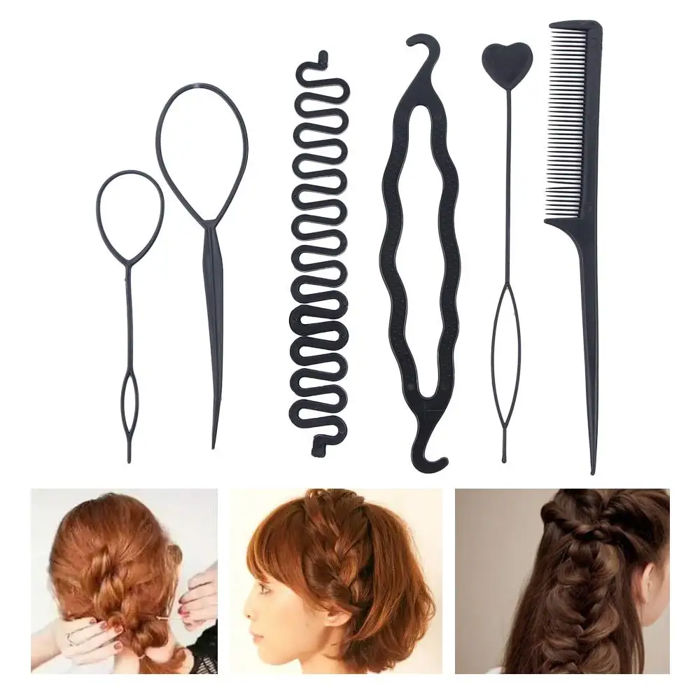 

Hairstyle Braiding Tools Pull-through Hair Needle Hair Dispenser Disk Braid Styling Hairpins Hair Clips Hairstyle