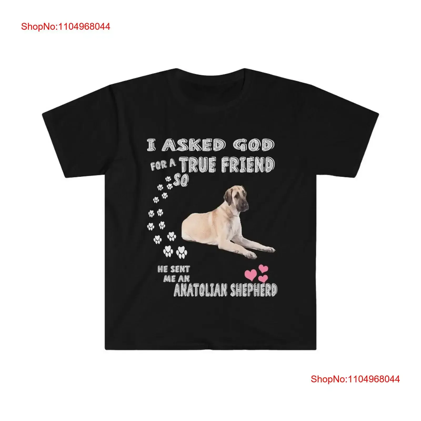 Camiseta para amantes del perro pastor anatólico Kangal, diseño artístico para mamá, papá, cachorro, linda, de manga larga o corta, estilo vintage, lavada, cómoda, informal