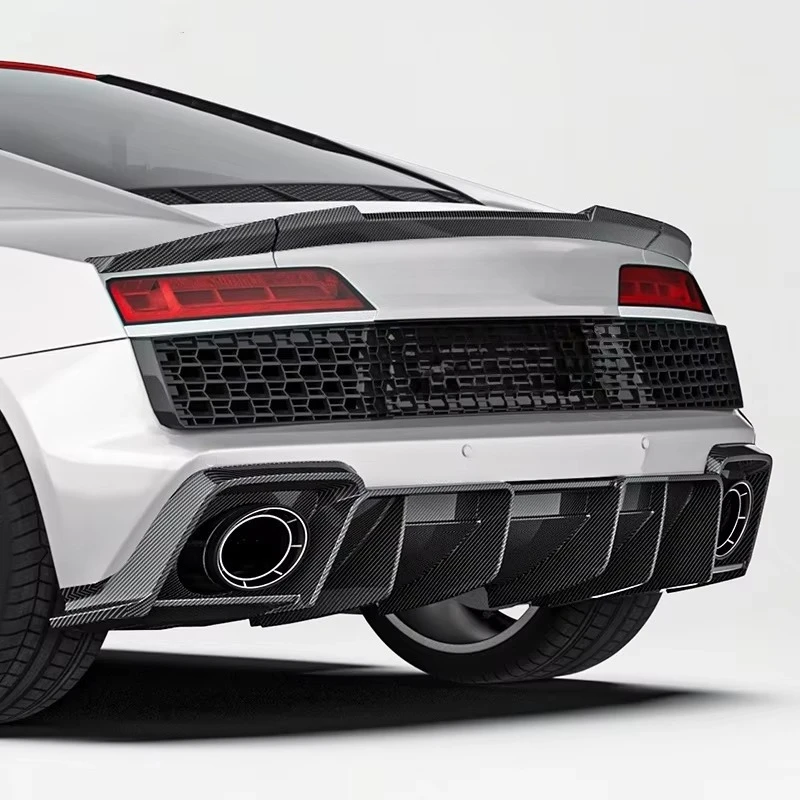 High Performance Dry Carbon Fiber Rear Spoiler Ducktail for R8 Coupe Gen2 V10 2016 2023
