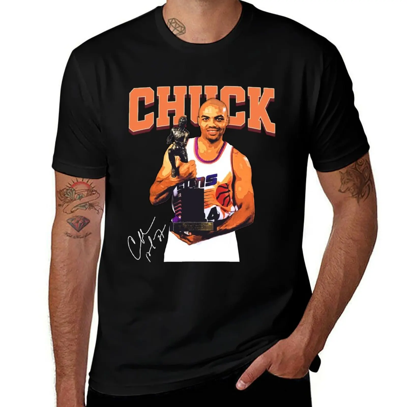 

Charles Barkley The Chuck Vintage Basketball Retro 80s 90s Rap Style T-Shirt Summer Casual Loose T-Shirt
