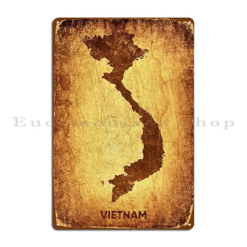 Vietnam Hanoi Metal Plaque Poster Wall Cave Painting Kitchen Custom Club Tin Sign Poster