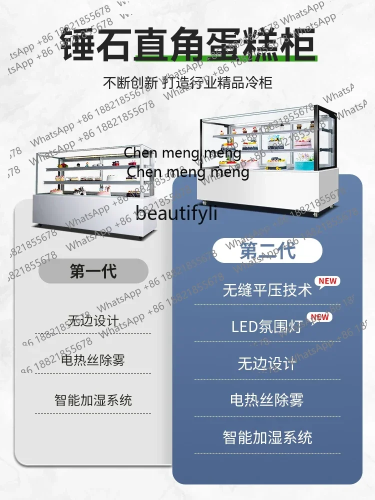 

Zi5556 Right Angle Cake Show Case Commercial Dessert Bread Western Point Refrigerated Cold Fruit Fresh Cabinet