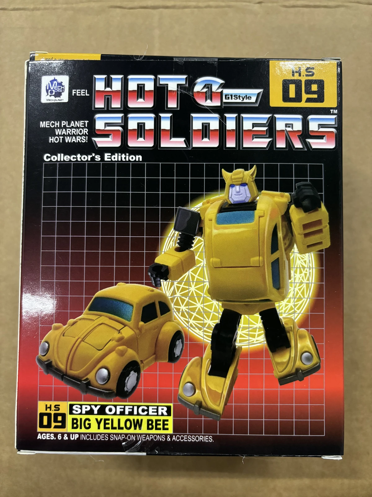 MFT Yellow Bee HS09 HS-09 Transformation Mini Pocket War Series Anime G1 Action Figure Model Kids Collection Deformed Toys Gifts