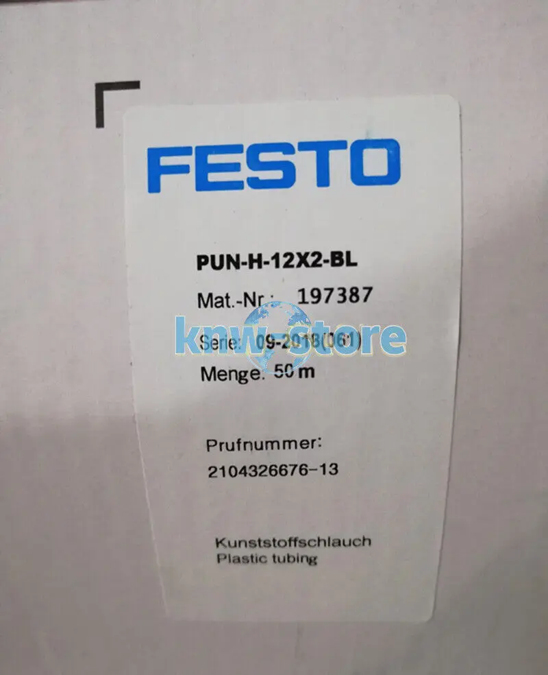 1QTY New 50M For Festo Brand new PUN-H-12X2-BL 197387 blau Pneumatic Tubing