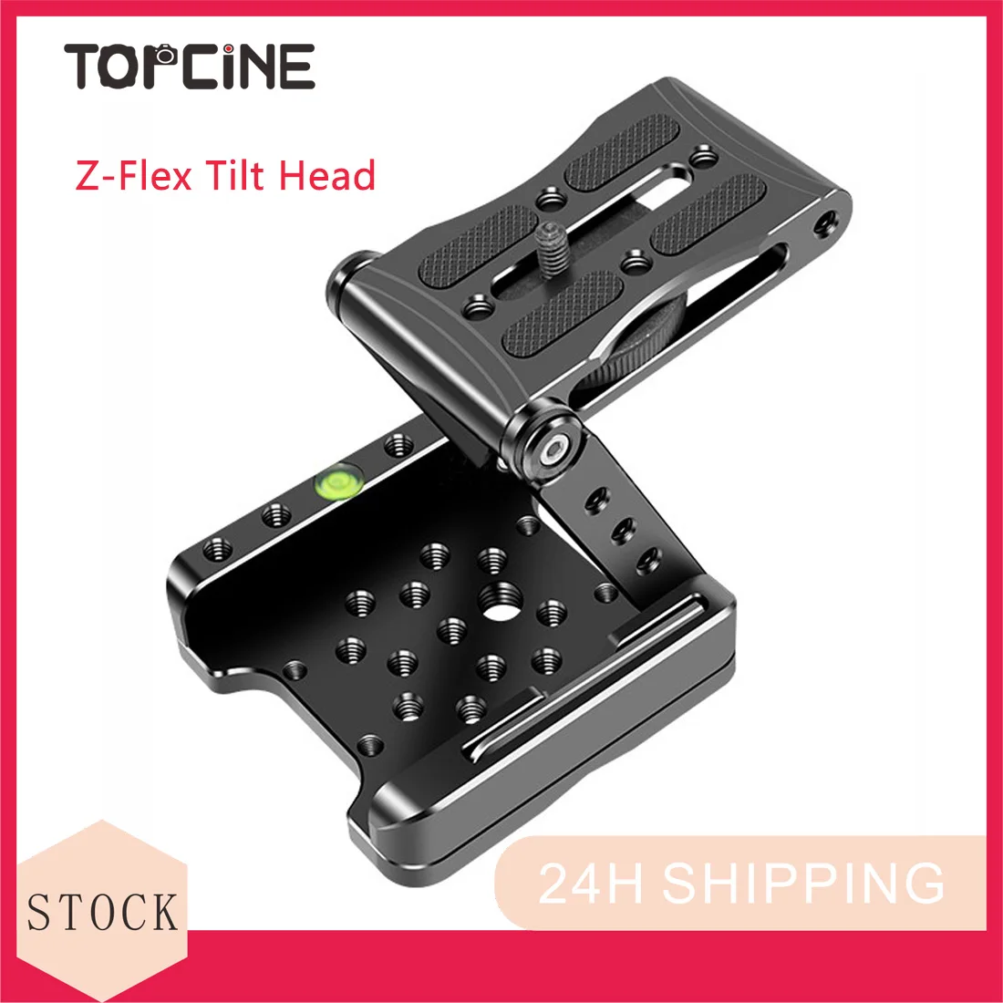 Topcine Z-Flex Tilt Head Z Type Tripod  with Quick Release Plate and Spirit Level for Tripod/DSLR Cameras Camcorders/Slider