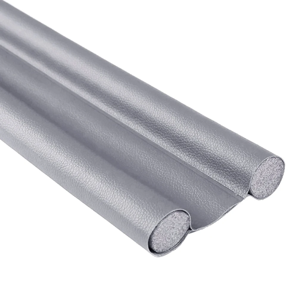 Tira de sellado de puerta de cuero, accesorios de sellado de 96cm/38 pulgadas, tapón, tira de dormitorio, espuma EPE + excluidor de cuero para mantener el calor