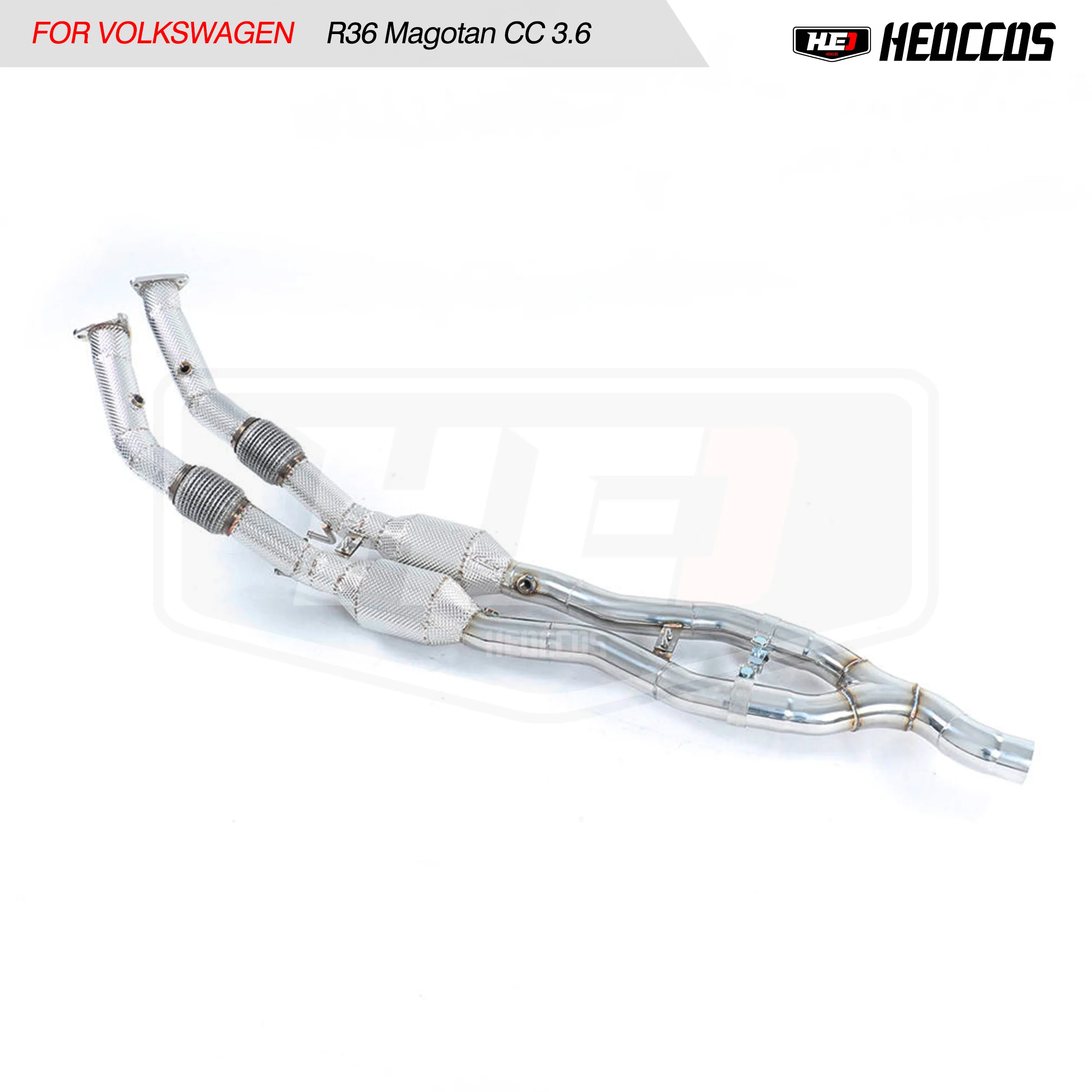 

HEO For VW R36 Magotan CC 3.6 2008-2011 High Performance Car Exhaust System Stainless Steel Exhaust Downpipe