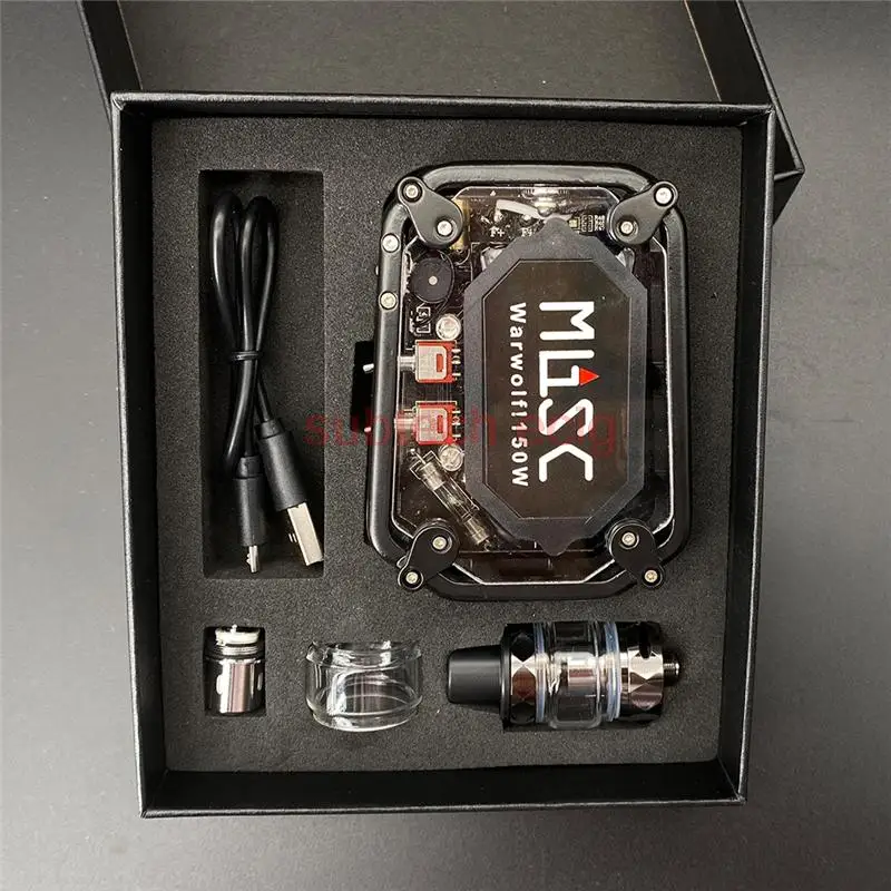 Ecig Warwolf 150W 박스 모드 키트, 2200mah 멋진 깜박이는 빛, 거대한 증기, 제 3 기어 압력 조절, 전자 담배 연기