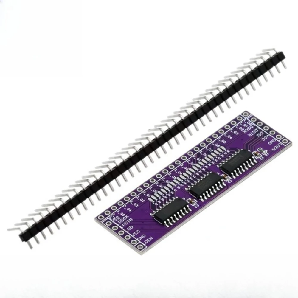 

4pcs 74HC595 Serial to Parallel IO Expansion Module 3 to 24 Pin Output Expansion for Microcontroller LED Control