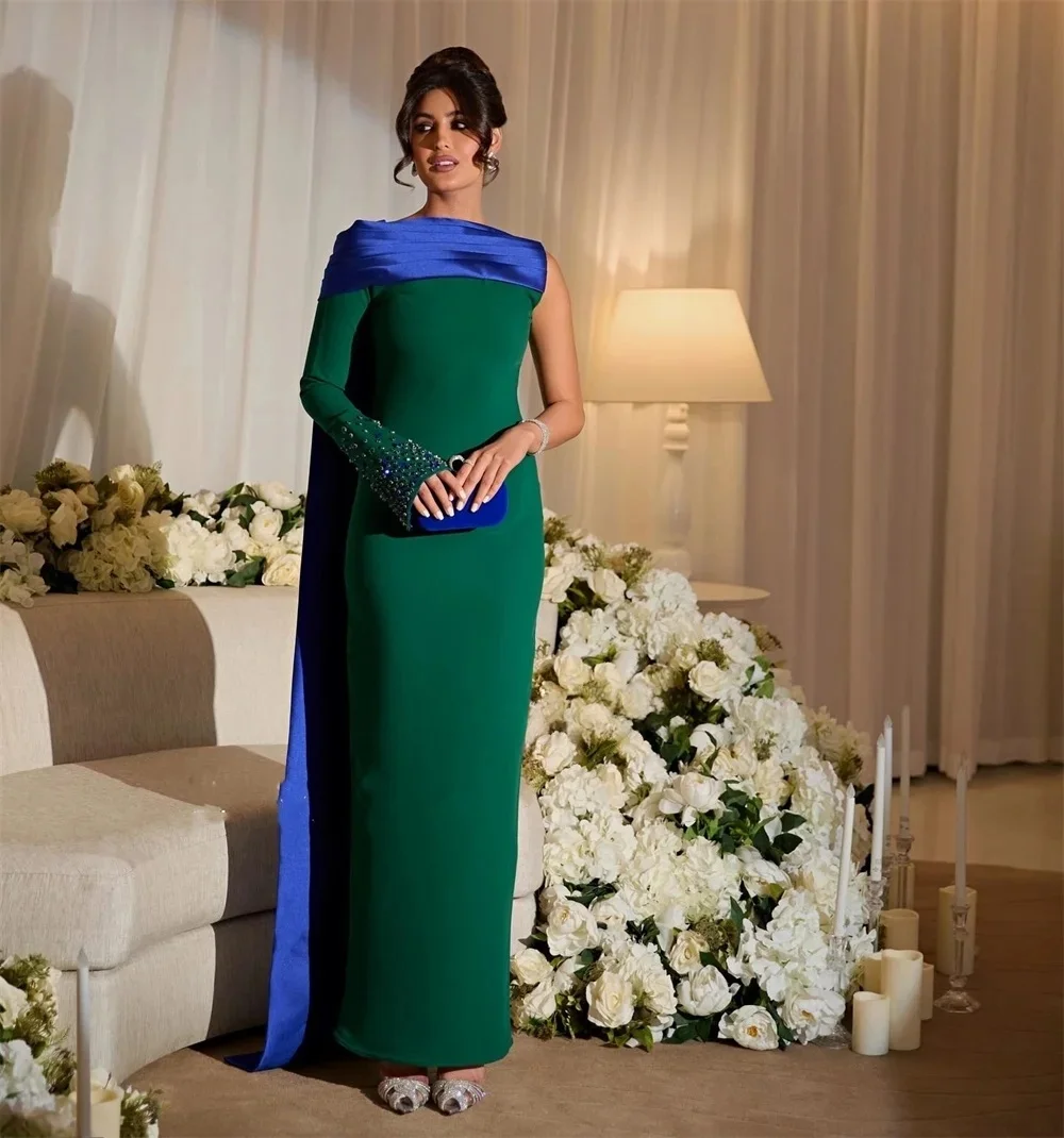 

Длинное платье на одно плечо с бисером на заказ Вечерние платья для выпускного вечера Пастерли унисекс Джерси Ретро Дубай Саудовская Аравия по индивидуальному заказу