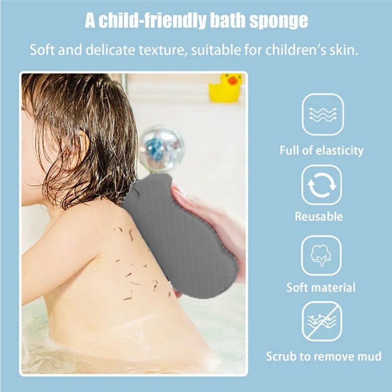 

Мягкая губка, отшелушивающее средство для ванны, серая мягкая губка, детали, щетка для ванны, очищающее средство для кожи тела, отшелушивающее средство для удаления кожи тела