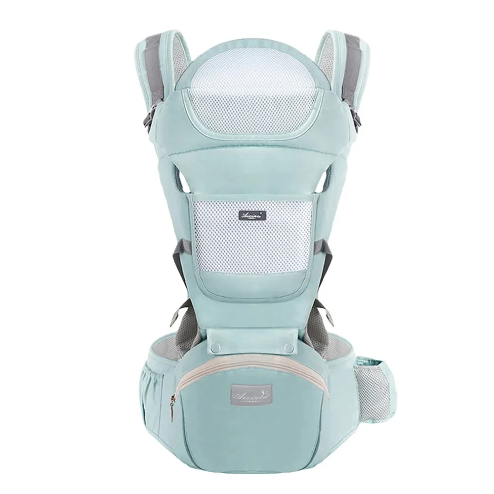 Newborn Carrier Baby Cozy Baby Wrap Carrier with Hook&Loop for Easily Adjustable  Soft Fabric Baby Carrier