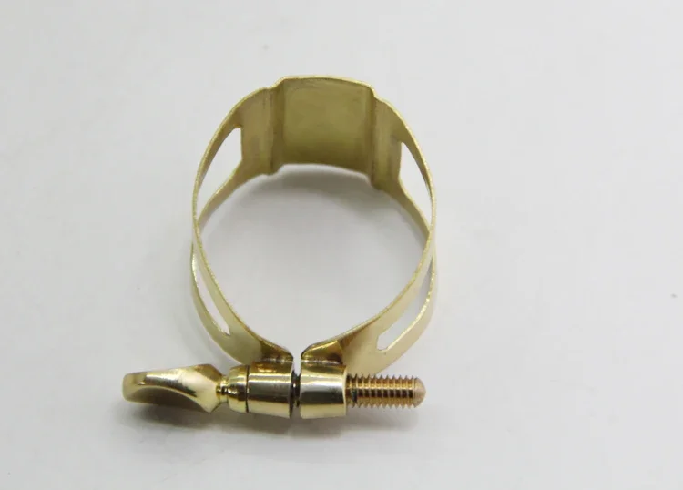 Ligature for Wooden Plastic or Rubber Alto Saxophone Mouthpiece, Single Screw Contains Reeds and Mouthpieces