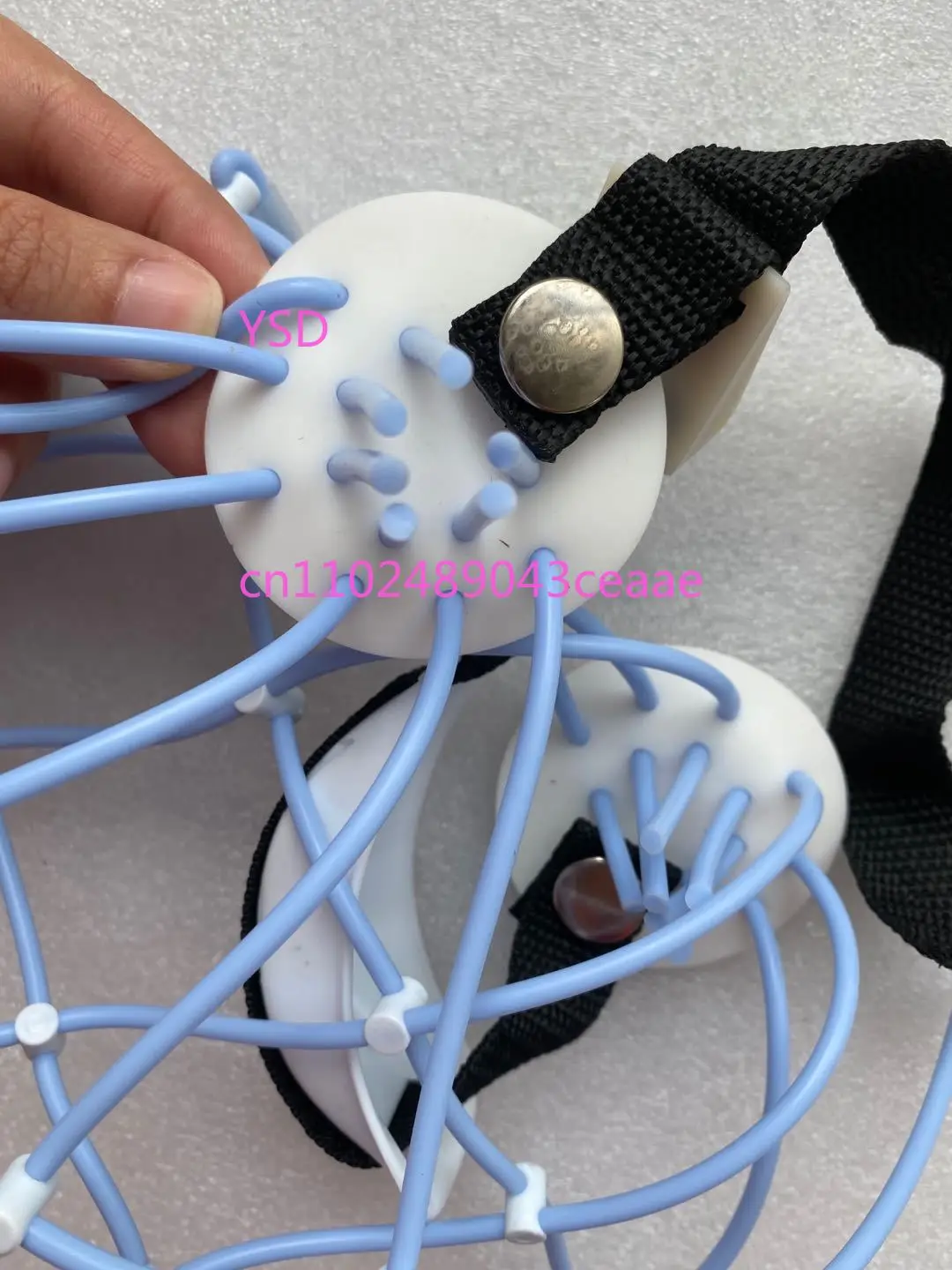 Original Topographic Mapper EEG Cap (Silicone Solid Electrode Cap, Adjustable Size)
