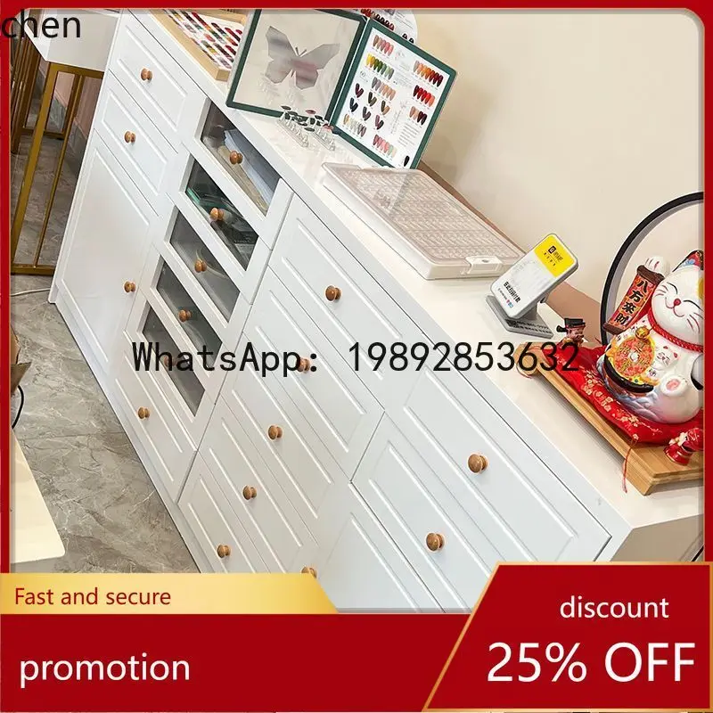 B1 جمال مسمار خزانة عرض متعددة الوظائف الطابق تخزين السلع خزانة جانبية