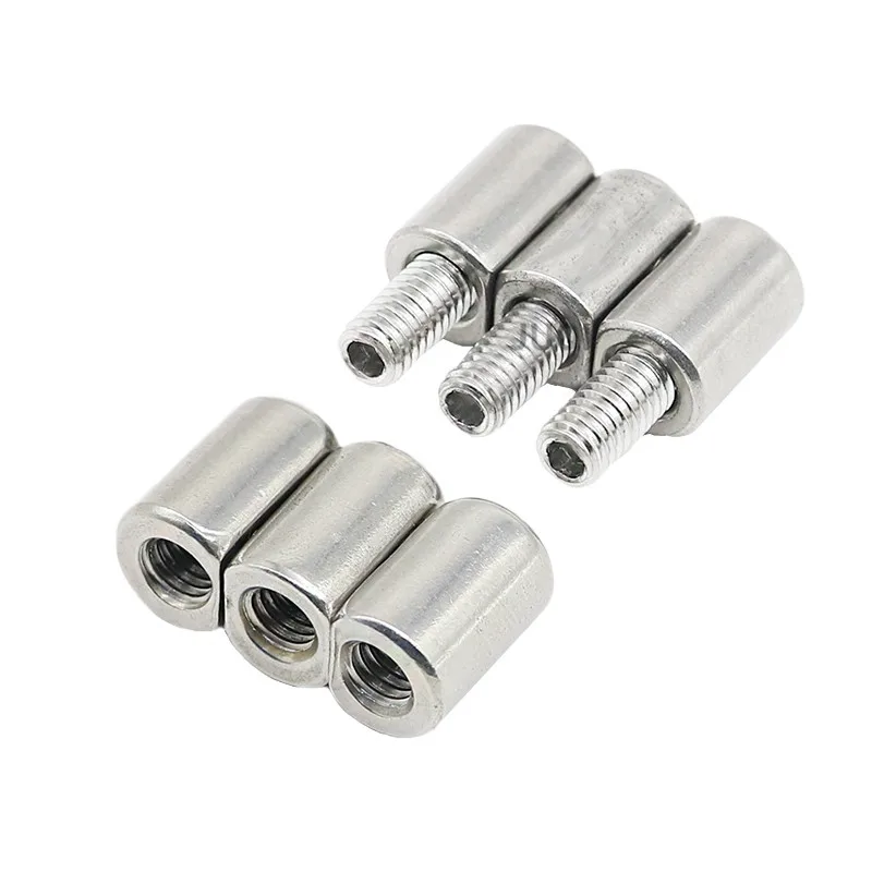 trigeminy stainless steel M6 hinge 201 material three-in-one hinge distribution box hinge iron door shaft