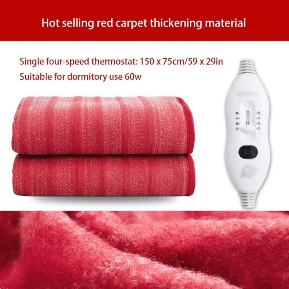 Electric Blanket Electrics Blankets Wool Heated Blanket Soft and Warm Electrics Throw for Home Comfort Electric Under