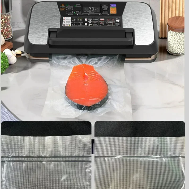 

Household Vacuum Food Sealer Machine Dry Wet Dual Use Plastic Bag Sealing Device Kitchen Food Fresh Keeping Equipment