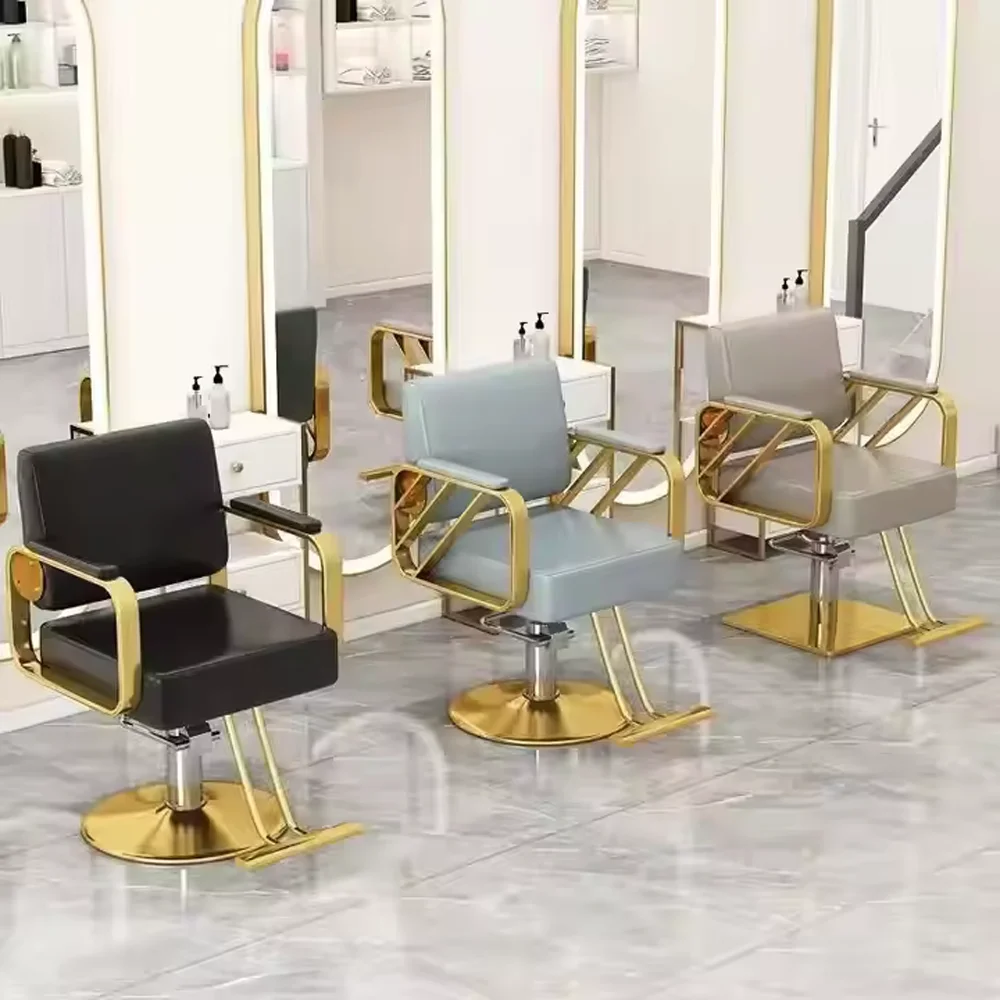 

High-End Metal Hair Salon Furniture Simple Style Massage Chair for Barber for Hairdressing Barbershop