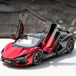 1:24 Lamborghini Revuelto Supercar Alloy Car Diecasts & Toy Vehicles Metal Toy Car Model Sound and light Collection Kids Toy