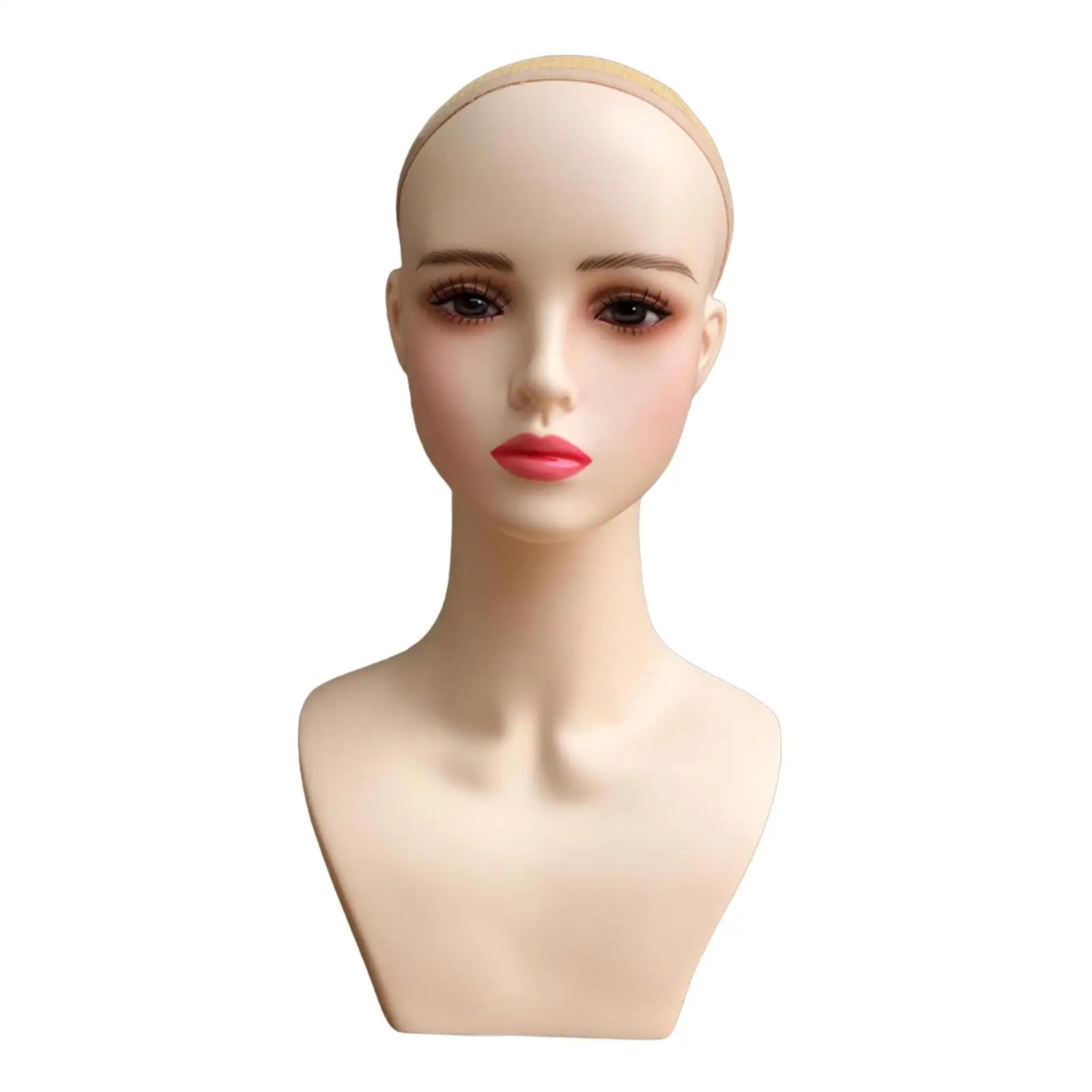 Female Mannequin Head for Hairpieces Necklace Wigs Displaying Making Styling