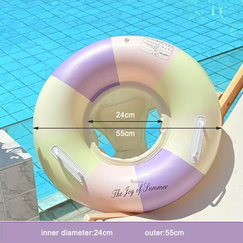1pc esporte ao ar livre brinquedo inflável para anel de natação pvc círculo piscina assento flutuante