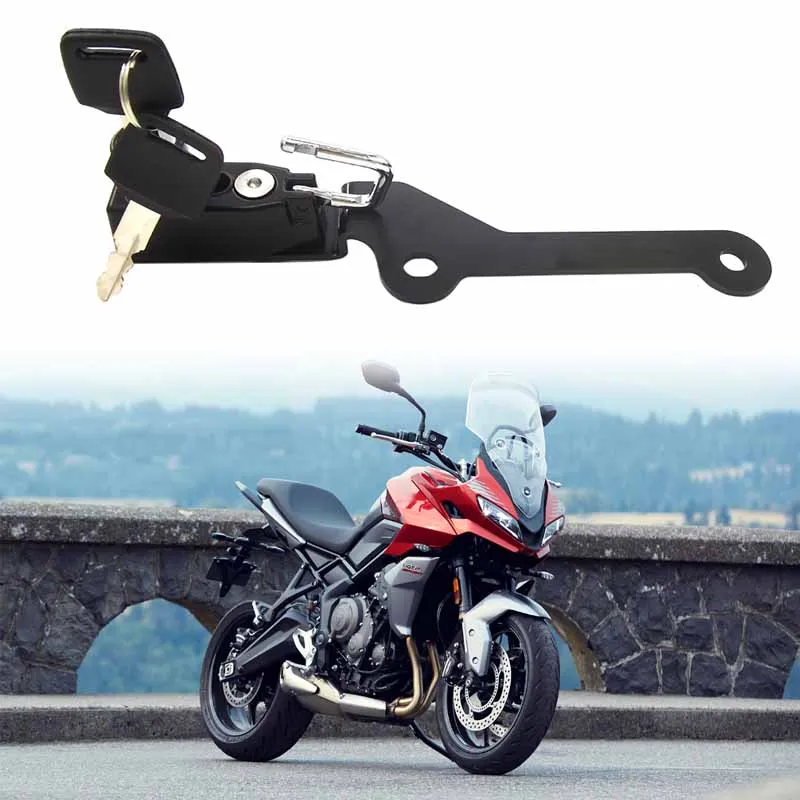 

Motorcycle Helmet Lock Mount Hook with 2 Keys Side Anti-theft Security Lock Fit For Tiger 660 Tiger660 Tiger Sport 660 2022