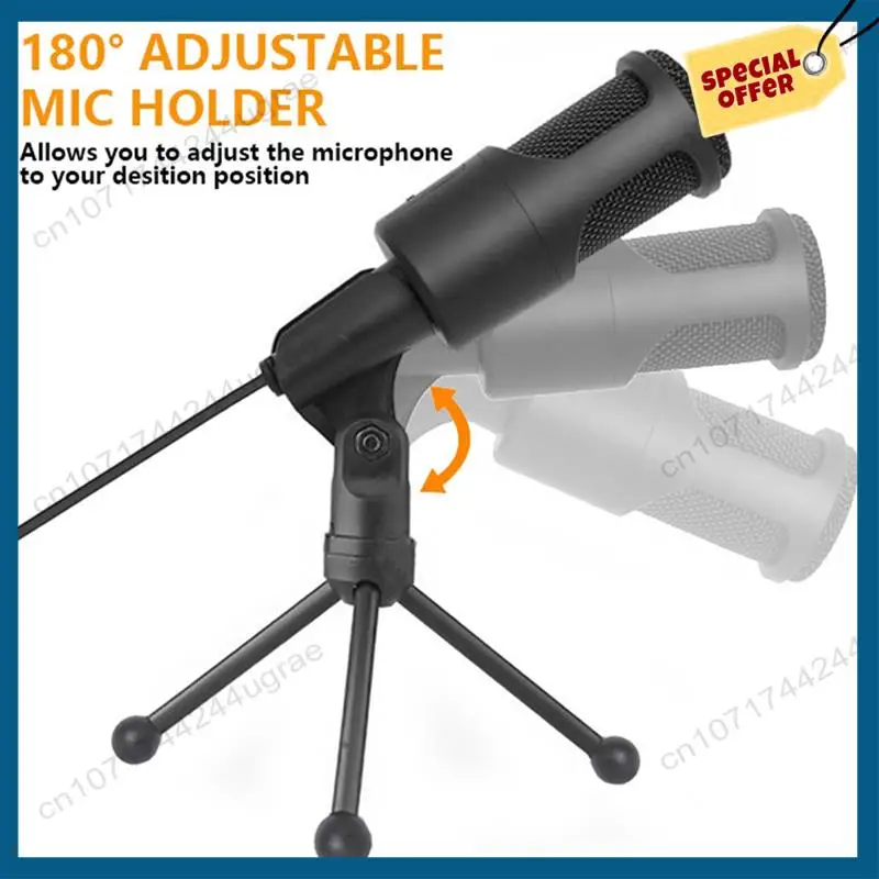 -A15I PC USB Microphone, Podcast Condenser Microphone With Foldable Tripod For Streaming, Gaming, Podcasting, Recording,Laptop D