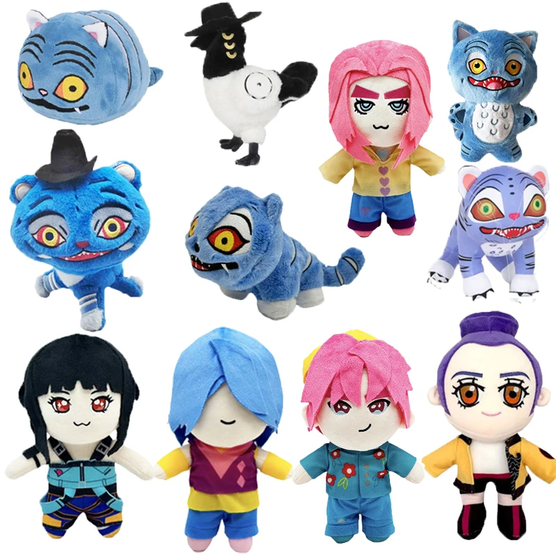 

NEW Kpop Demon Hunters Tiger Plush Cute Cartoon Bird Plushie Kawaii Anime Stuffed Doll Soft Decor Pillow Toy Gift For Girl Kids