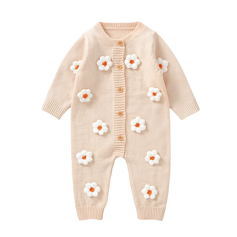 Winter Baby Rompers Clothes Autumn Long Sleeves One Pieces Newborn Girls Jumpsuits Playsuits 0-18m Infant Child Netural Costumes