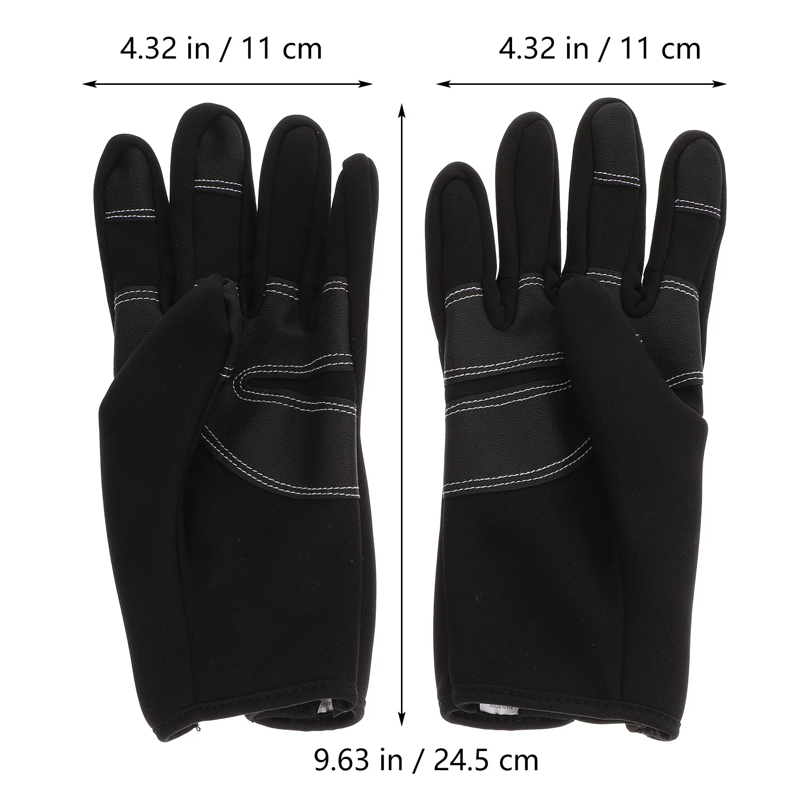1 زوج يندبروف لمس قفازات دافئة 2 قطع إصبع تصميم عدم الانزلاق الحرارية في الهواء الطلق ركوب الصيد الصيد تسلق قفازات