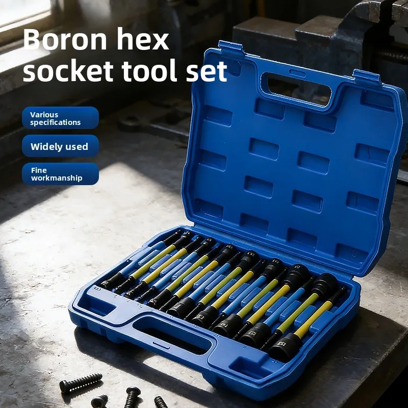 150mm plus deepening sleeve electric drill air batch head lengthened lithium wrench hexagonal handle batch screw professional