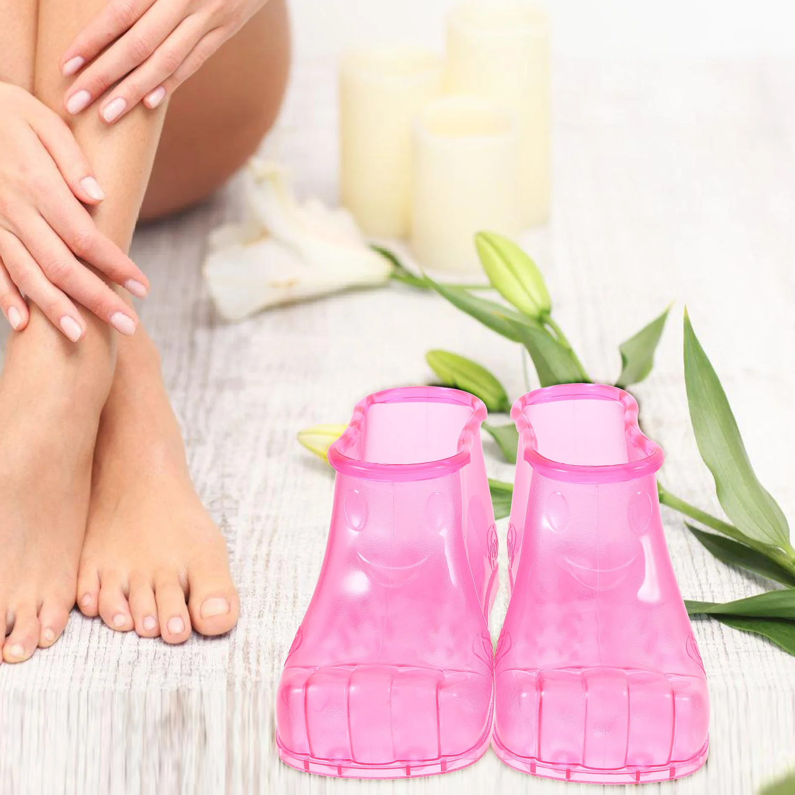 

Foot Bath Shoes Washing Boots Soaking Hyperthermia Massage Slippers Pvc Tub Man Feet