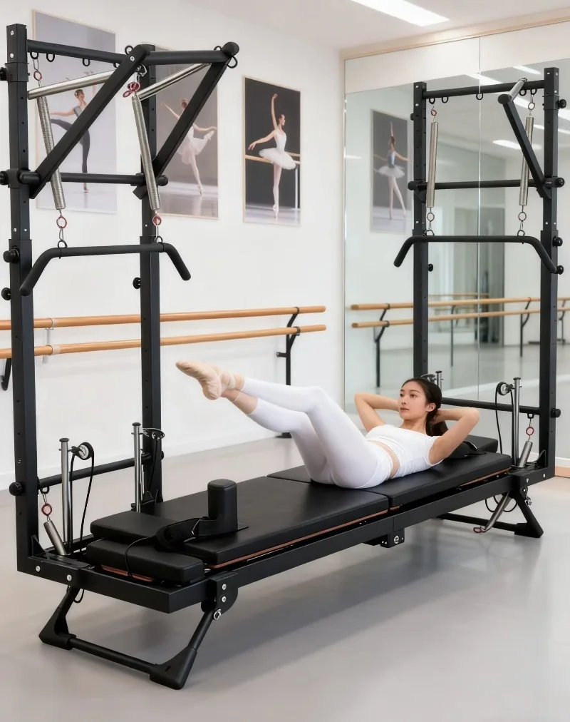 Commercial Foldable Portable Pilates Semi-High Core Bed Home Fitness Yoga Equipment Pilates Innovation Tower Health